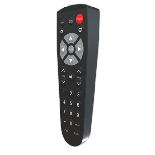 Clean Remote CR4B-2 Full Function TV Remote For LG, Samsung, RCA and Philips, Black